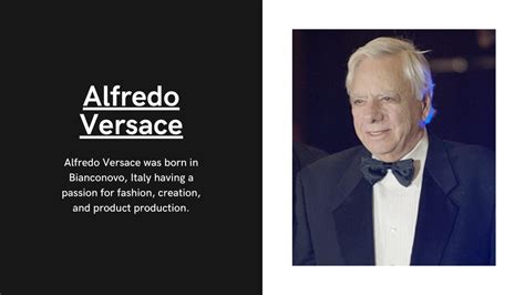 versace alfredo|alfredo versace designer.